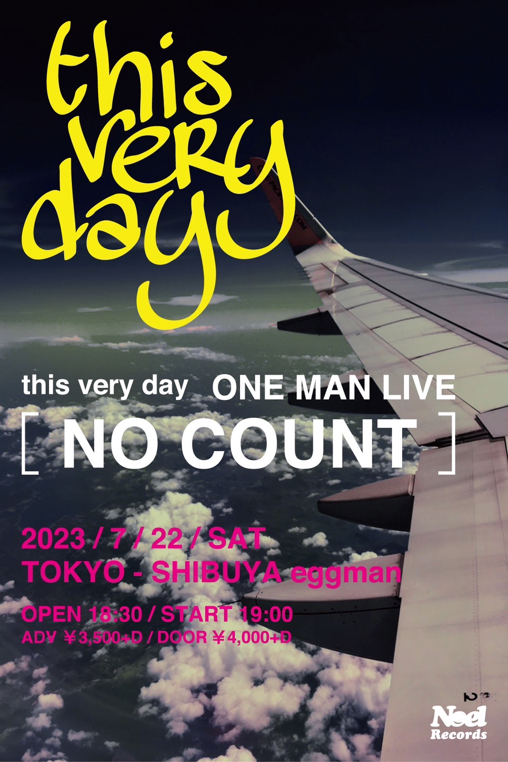 【this very day】ONE MAN LIVE ［ NO COUNT ］
