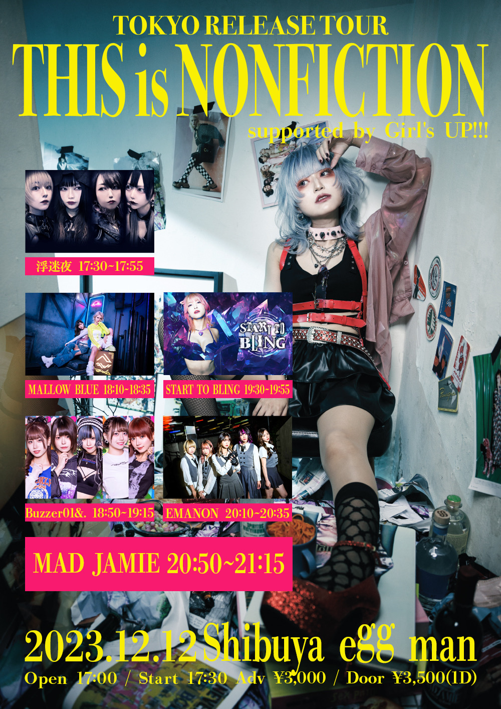 MAD JAMIE Tokyo Release Tour「THIS is NONFICTION」 supported by Girl’s UP!!!